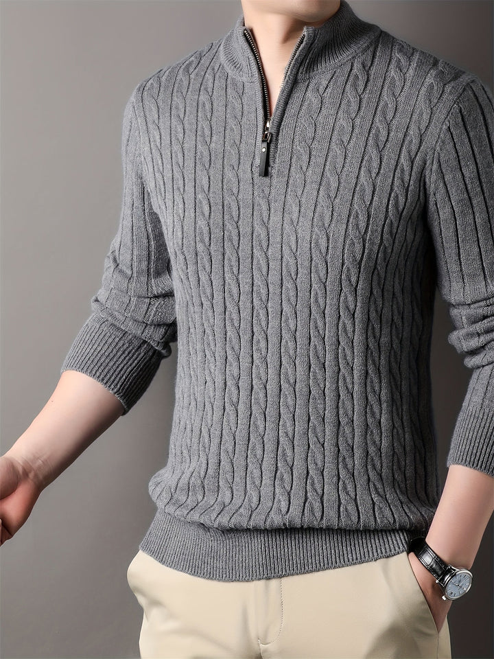 Silas | Men's Knitwear Soft-Touch Knit Profile