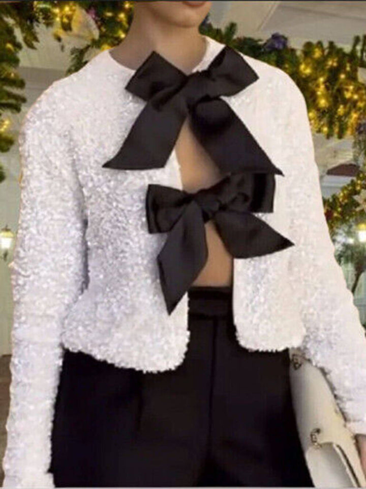 Aveline | Women’s Winter Elegant Jacket with Bows