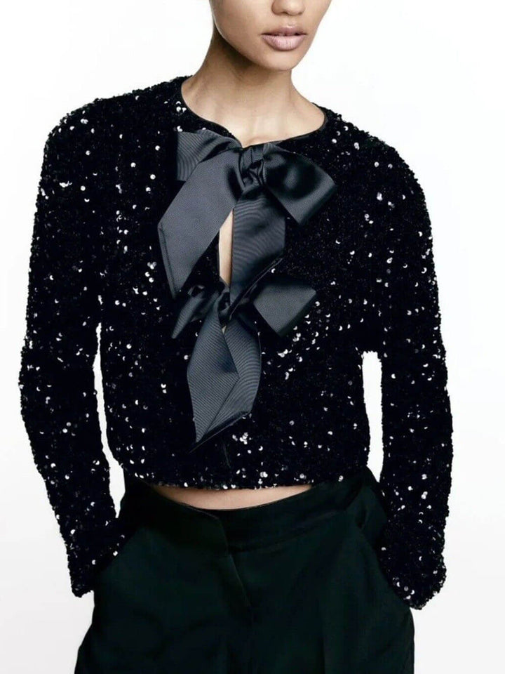 Aveline | Women’s Winter Elegant Jacket with Bows