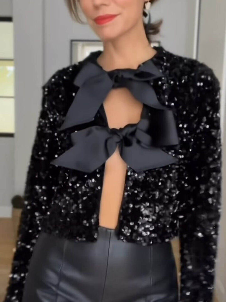 Aveline | Women’s Winter Elegant Jacket with Bows