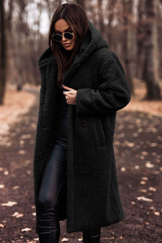Quinley | Women’s Winter Faux Fur Coat with Hood