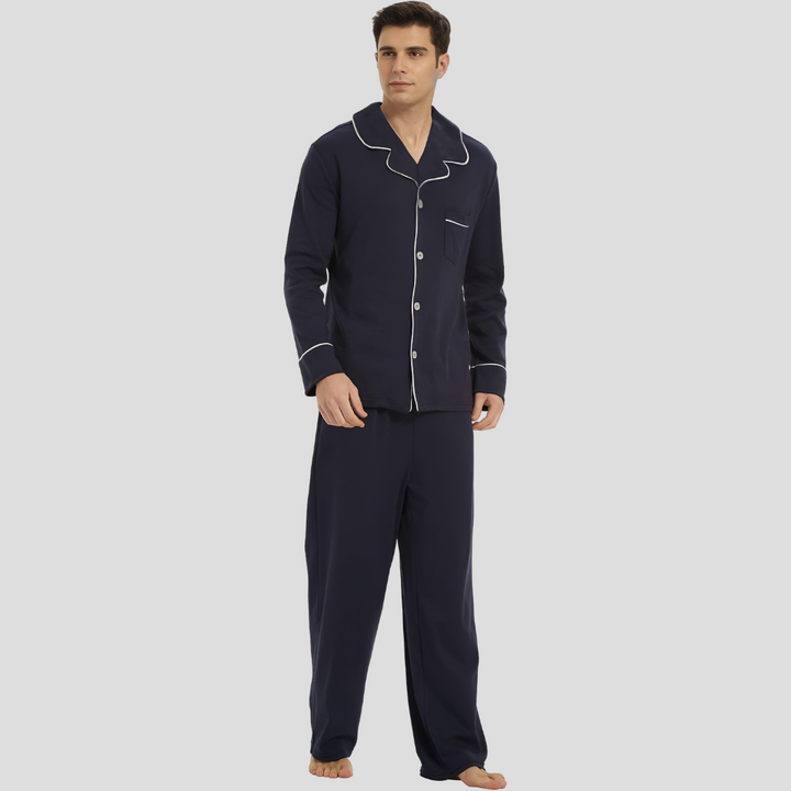 Nolan | Men's Long Sleeve Classic Pajama Set