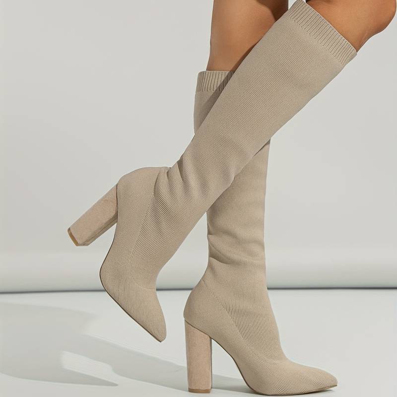 Aveline | Women’s Elegant Women’s High-Heeled Knee Boots