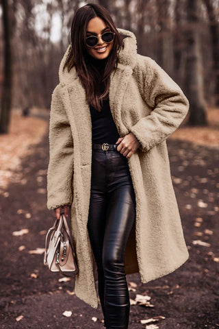 Quinley | Women’s Winter Faux Fur Coat with Hood