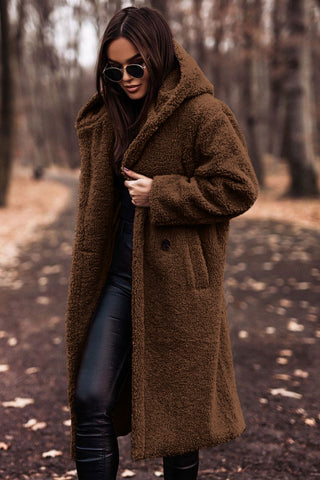 Quinley | Women’s Winter Faux Fur Coat with Hood