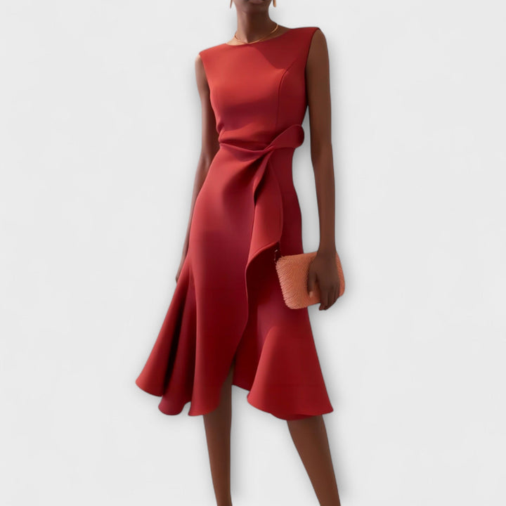 Aveline | Women’s Pleated Midi Dress