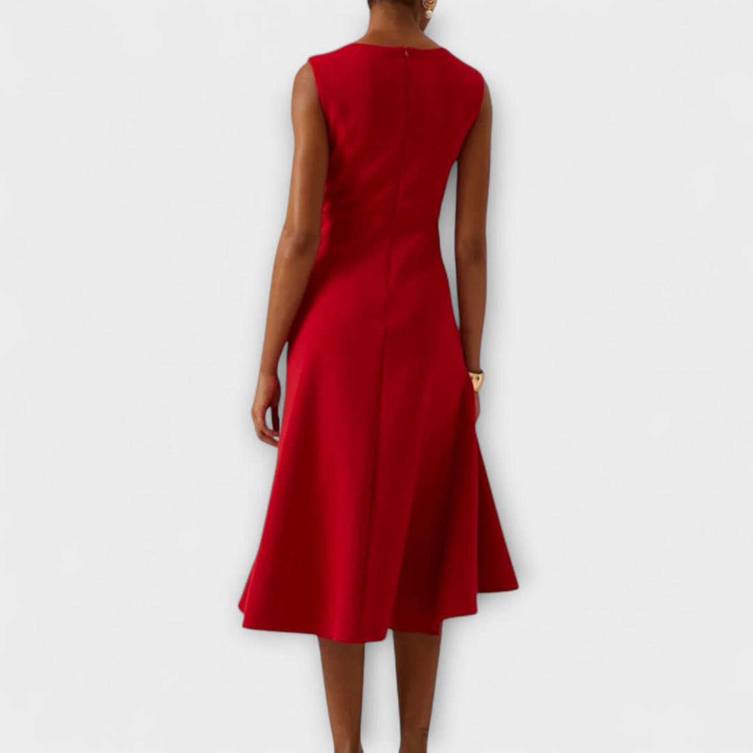 Aveline | Women’s Pleated Midi Dress