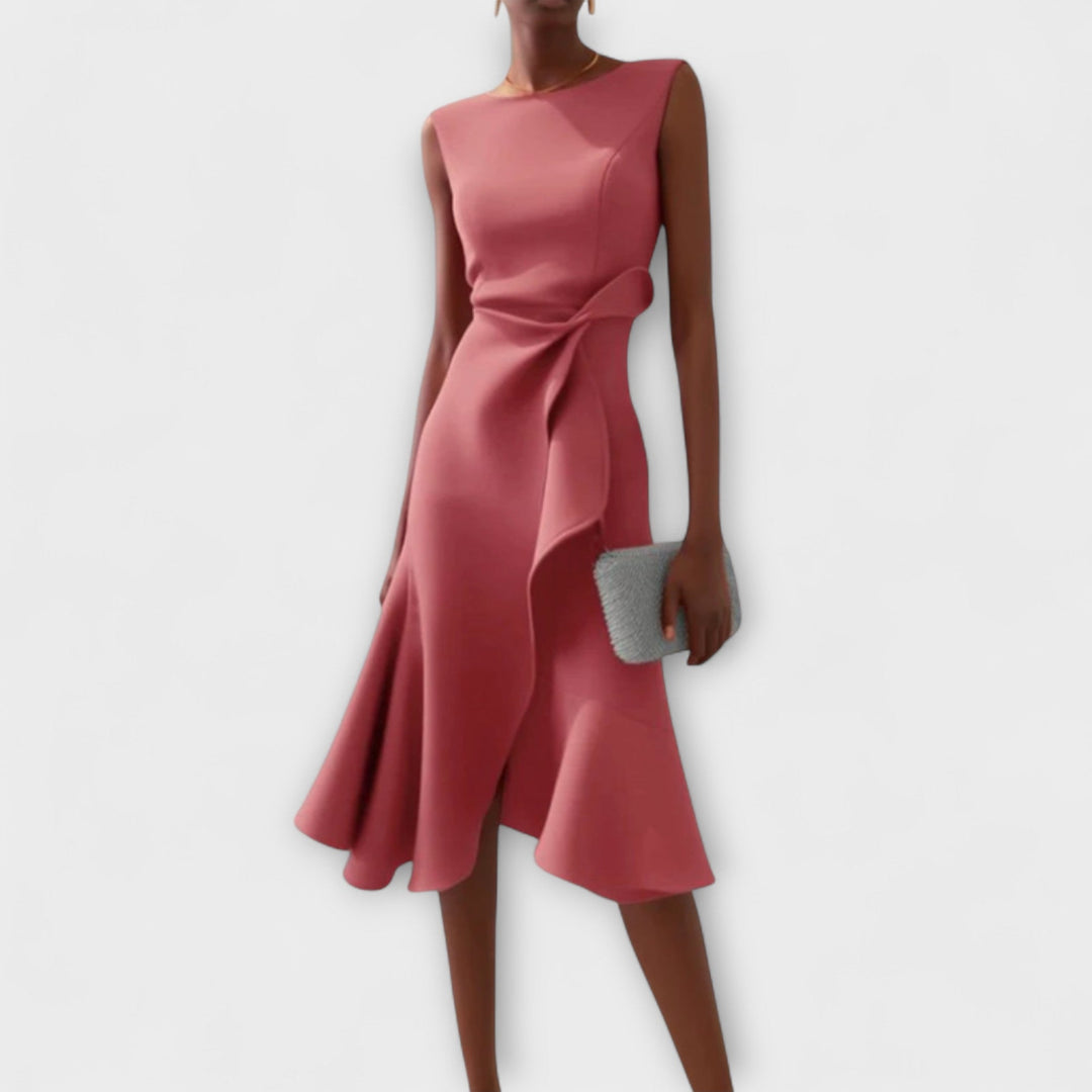Aveline | Women’s Pleated Midi Dress