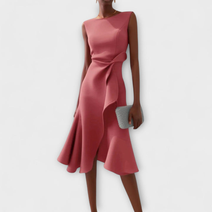Aveline | Women’s Pleated Midi Dress