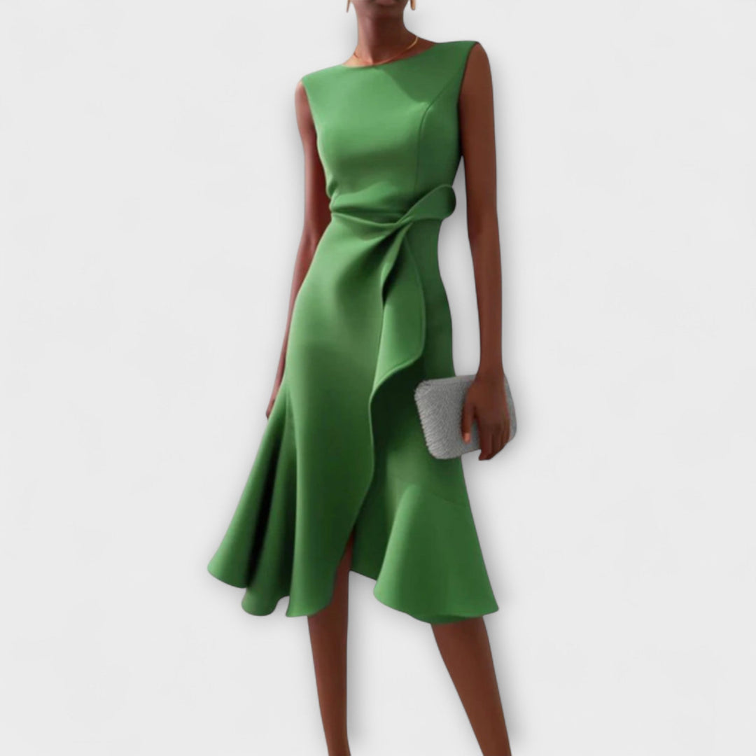 Aveline | Women’s Pleated Midi Dress
