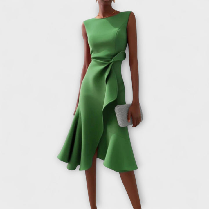 Aveline | Women’s Pleated Midi Dress