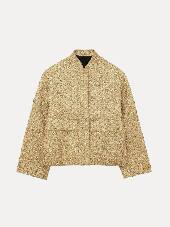 Selene | Women’s Winter Women’s Textured Jacket with Pockets