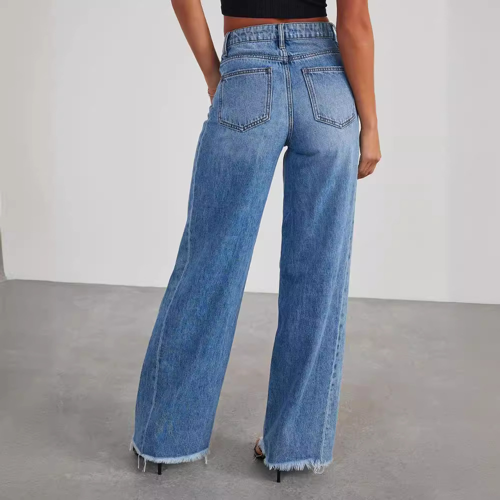 Aveline | Women’s Relaxed Fit Wide-Leg Denim Jeans