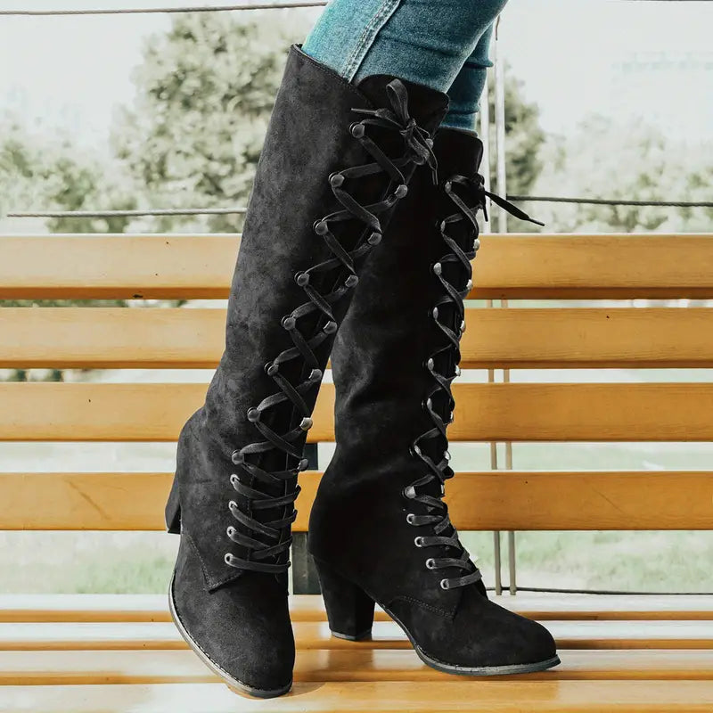 Aveline | Women’s Knee-High Block Heel Boots