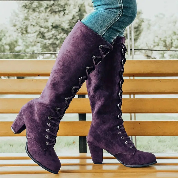 Aveline | Women’s Knee-High Block Heel Boots
