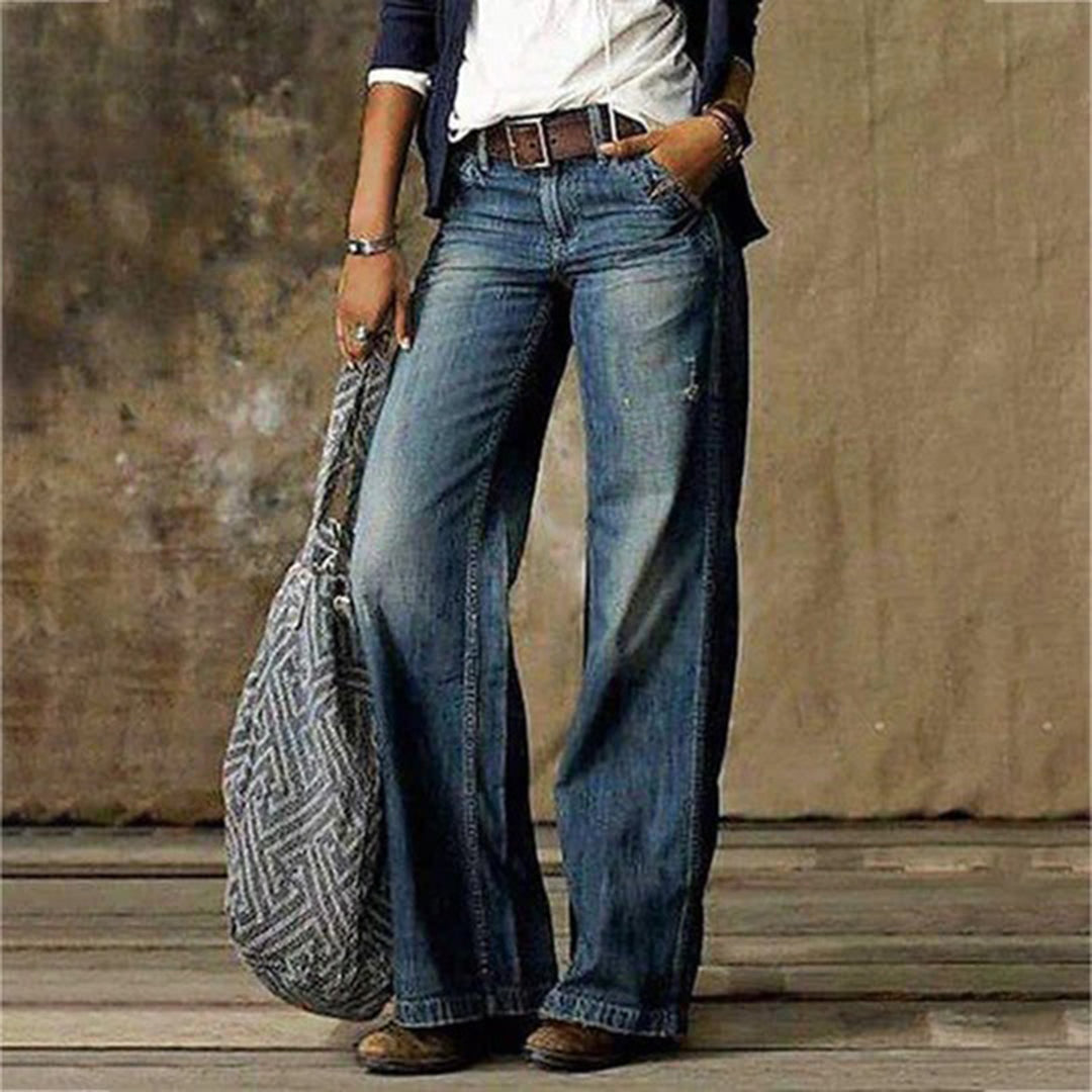 Aveline | Women’s Casual High-Waisted Wide-Leg Jeans