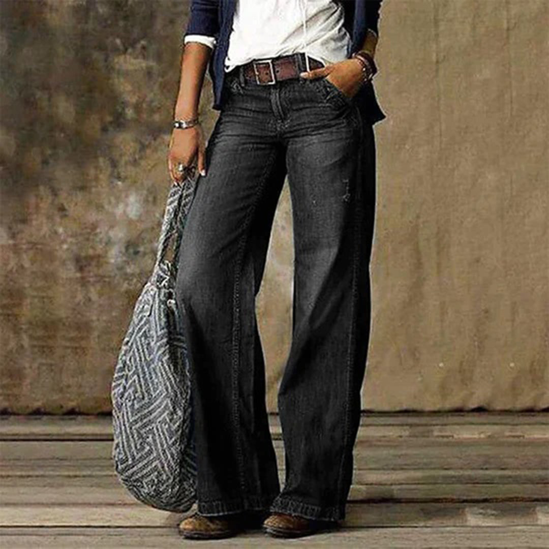 Aveline | Women’s Casual High-Waisted Wide-Leg Jeans