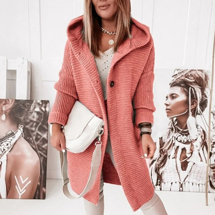 Aveline | Women’s Cozy Hooded Open Front Cardigan