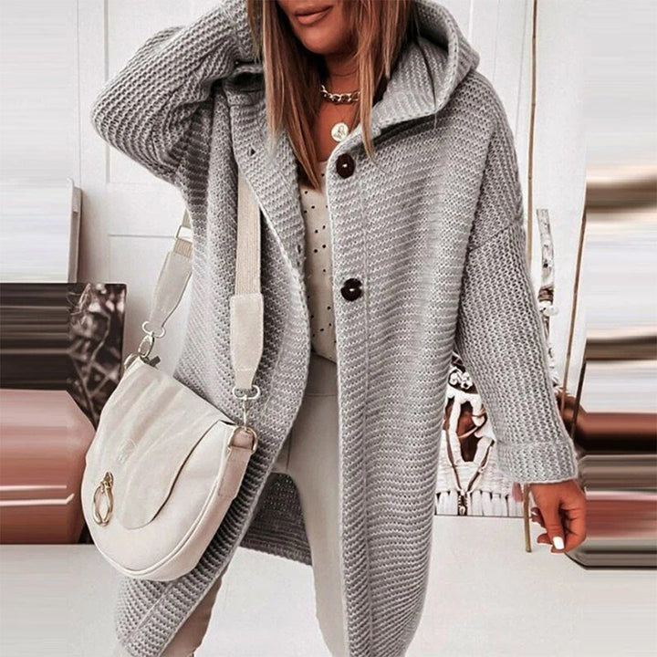 Aveline | Women’s Cozy Hooded Open Front Cardigan