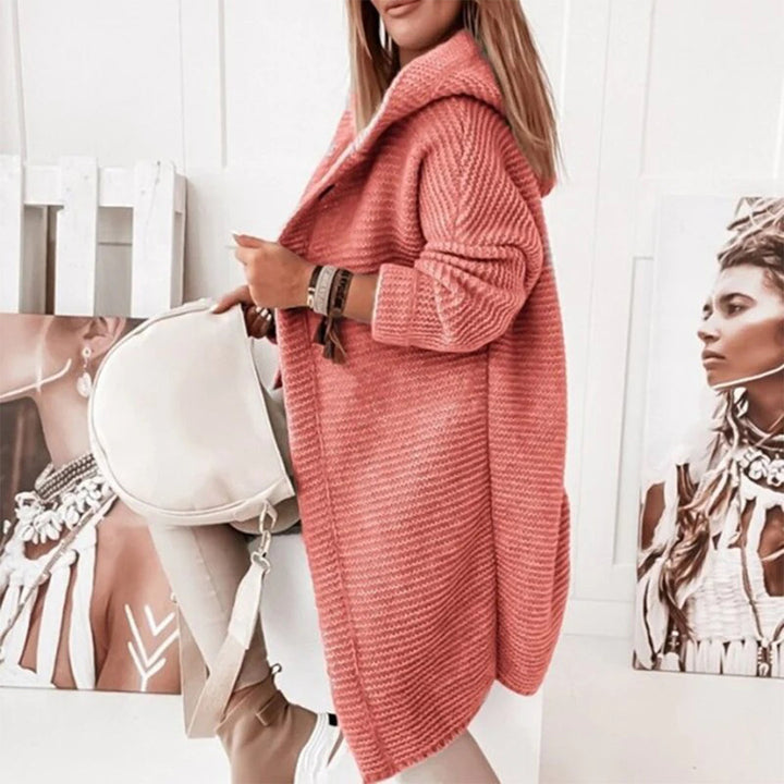 Aveline | Women’s Cozy Hooded Open Front Cardigan