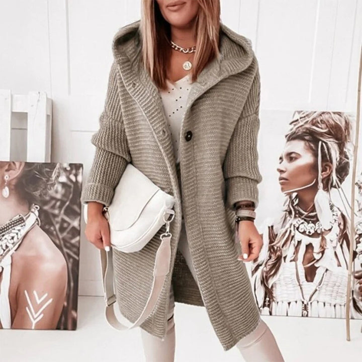 Aveline | Women’s Cozy Hooded Open Front Cardigan