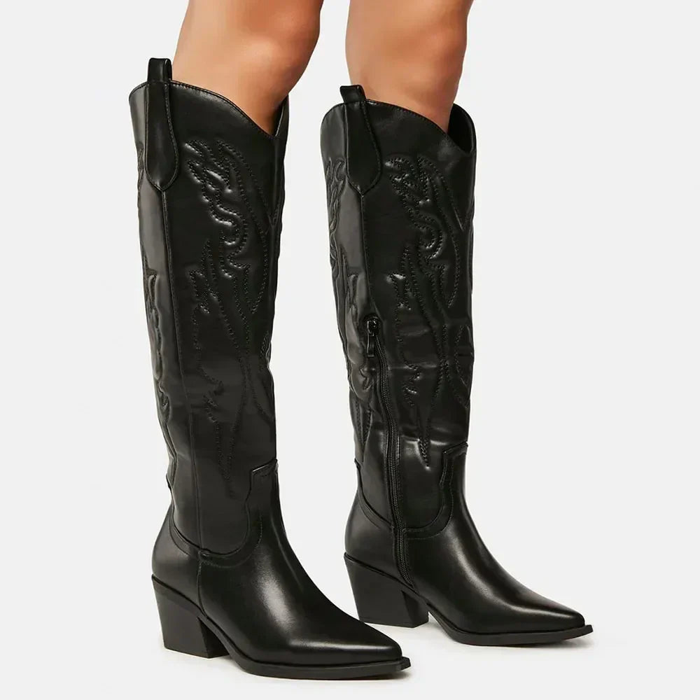 Aveline | Women’s Western Knee-High Cowboy Boots