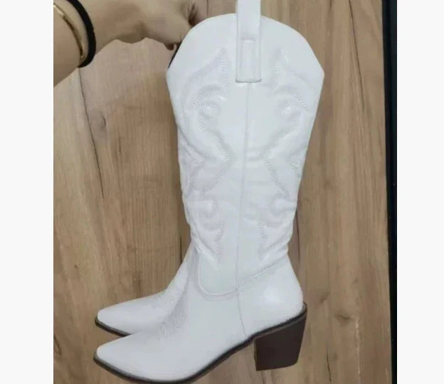 Aveline | Women’s Leather Knee-High Boots with Heels