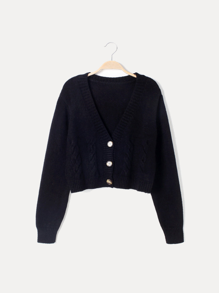 Nerina | Women's Cardigan Cable Knit Texture