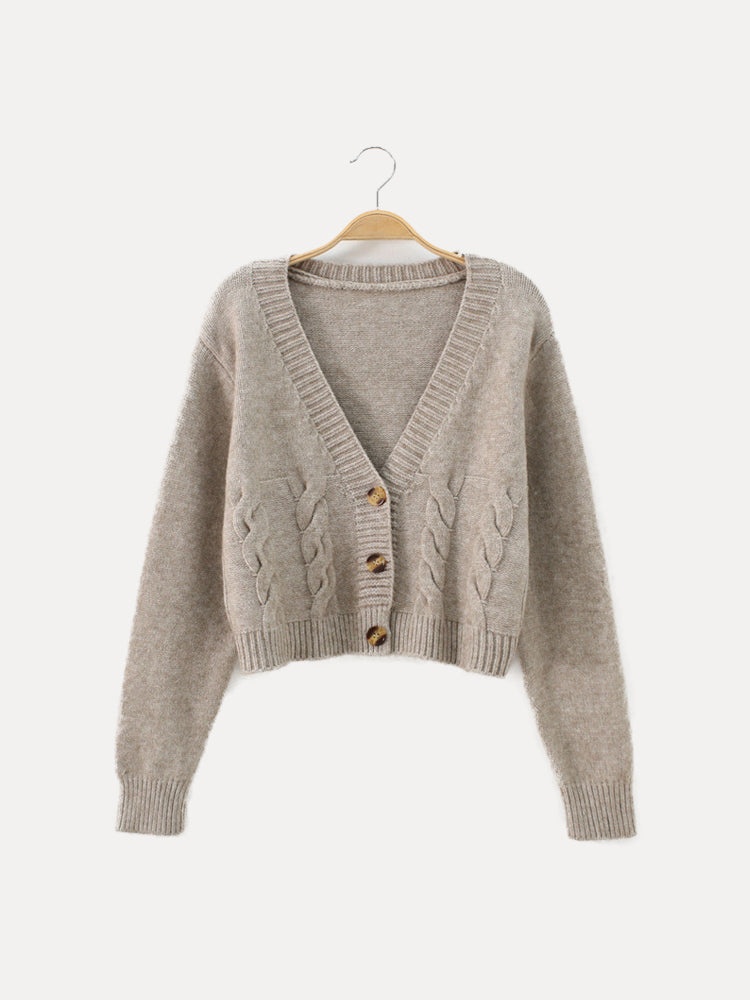 Nerina | Women's Cardigan Cable Knit Texture