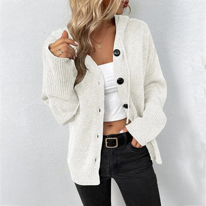 Nerina | Women's Cardigan Soft Button Silhouette