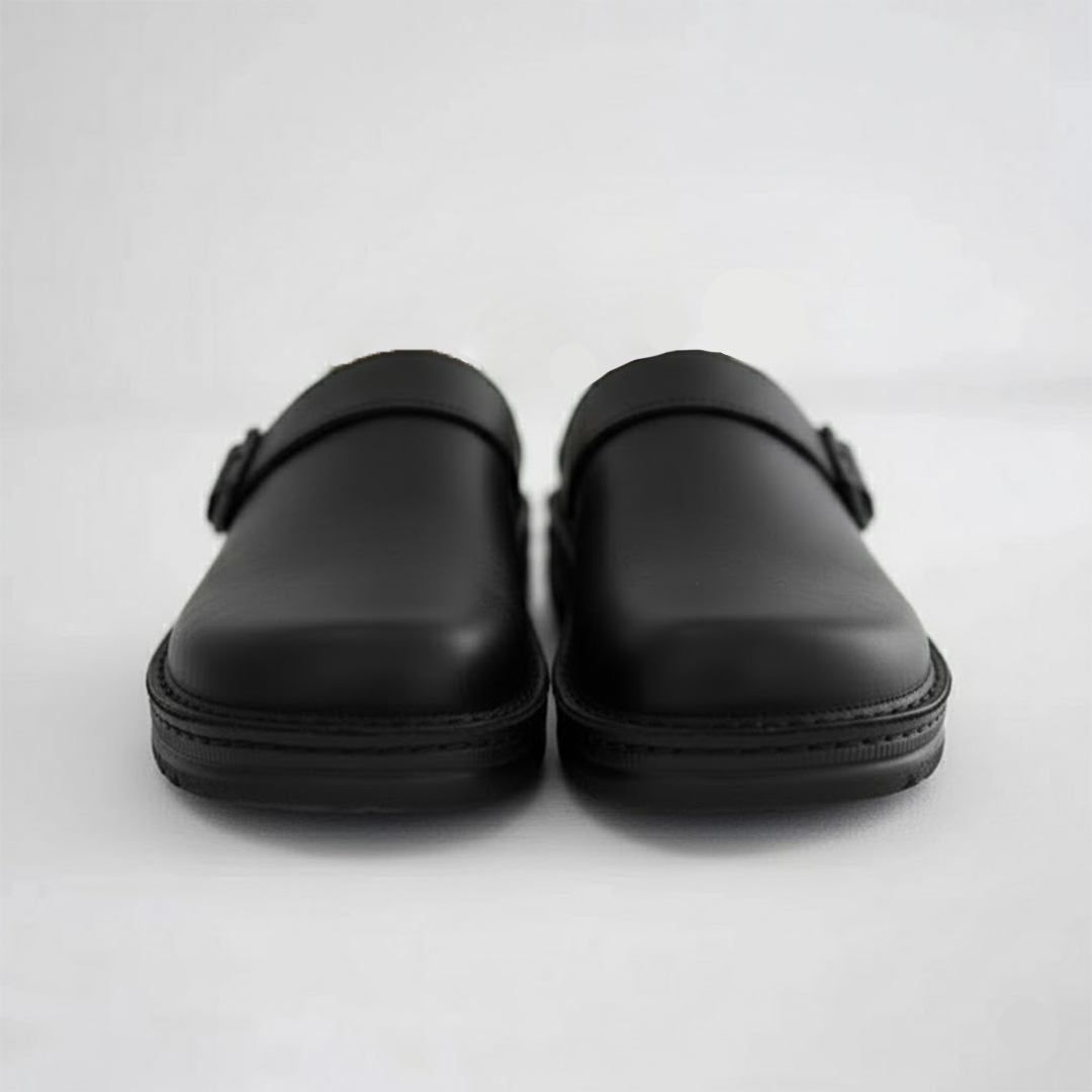 Adrian | Men's Orthopaedic Leather Slip On Clogs