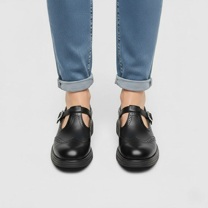 Silas | Women's Chic Classic Shoes Vintage Buckle Mary Jane Style