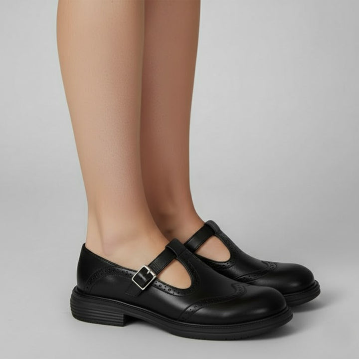 Silas | Women's Chic Classic Shoes Vintage Buckle Mary Jane Style
