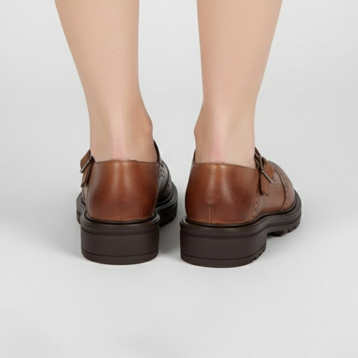 Silas | Women's Chic Classic Shoes Vintage Buckle Mary Jane Style