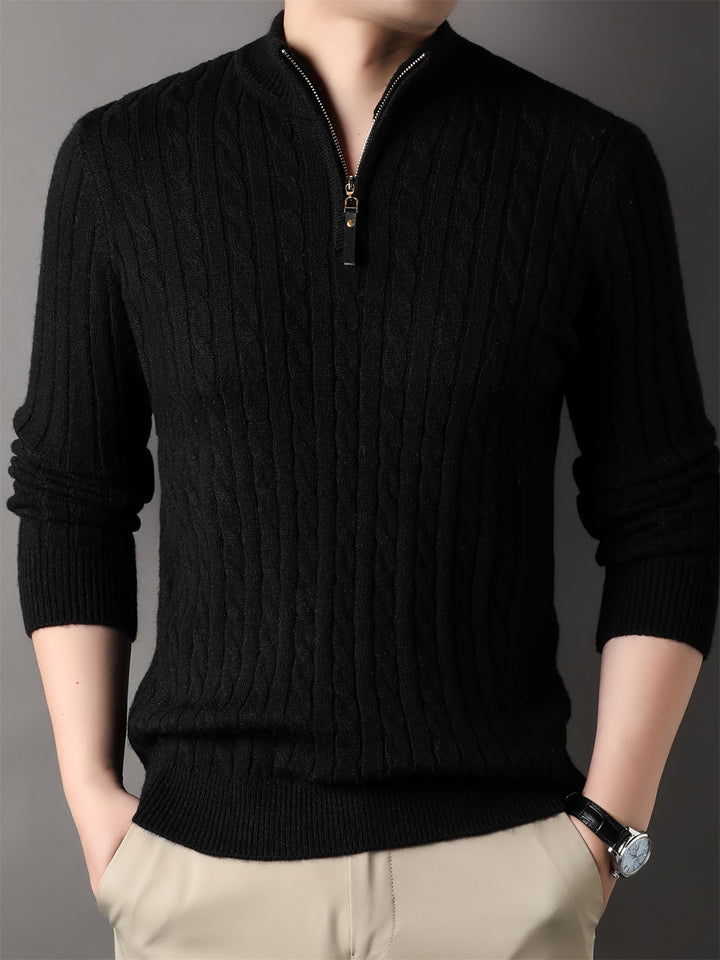 Silas | Men's Knitwear Soft-Touch Knit Profile