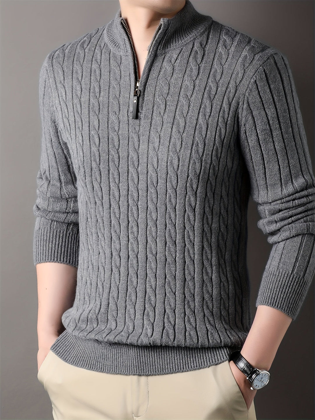 Silas | Men's Knitwear Soft-Touch Knit Profile