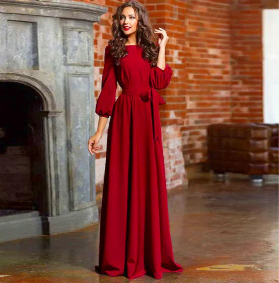 Aveline | Women’s Long Sleeve Wedding Guest Dress