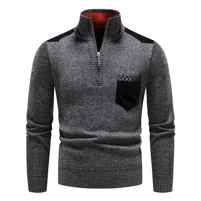Hendrik | Men's Fashionable Zip Sweater for Men with Pocket