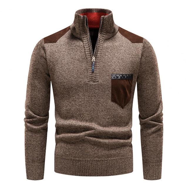 Hendrik | Men's Fashionable Zip Sweater for Men with Pocket