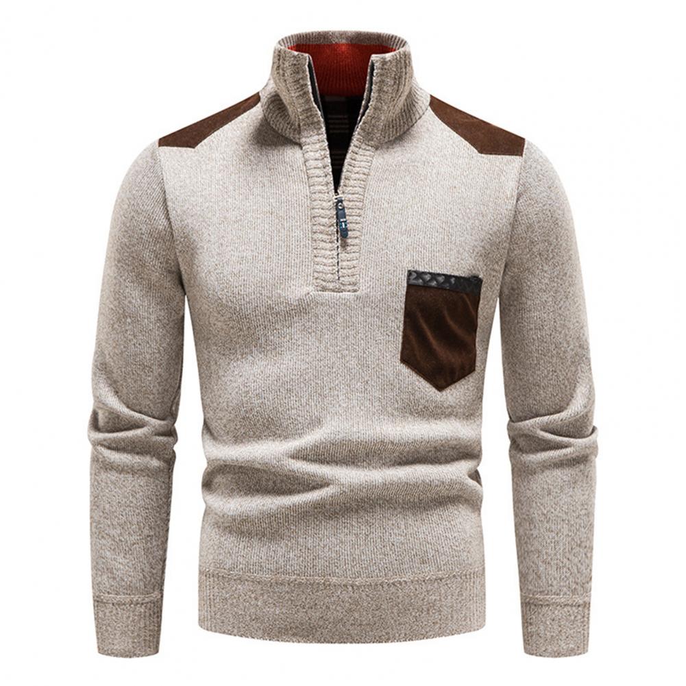 Hendrik | Men's Fashionable Zip Sweater for Men with Pocket