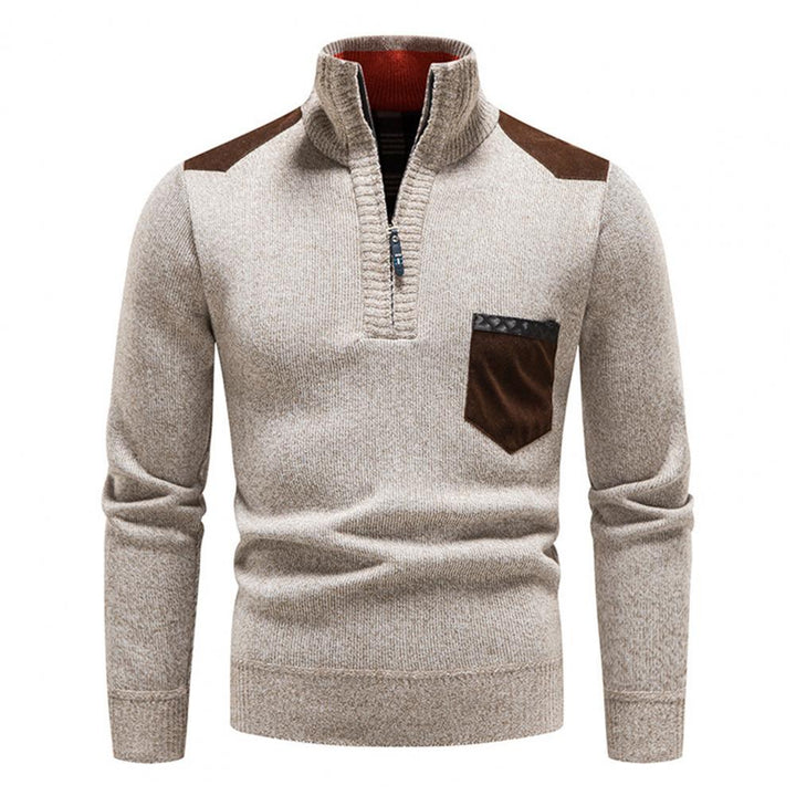 Hendrik | Men's Fashionable Zip Sweater for Men with Pocket