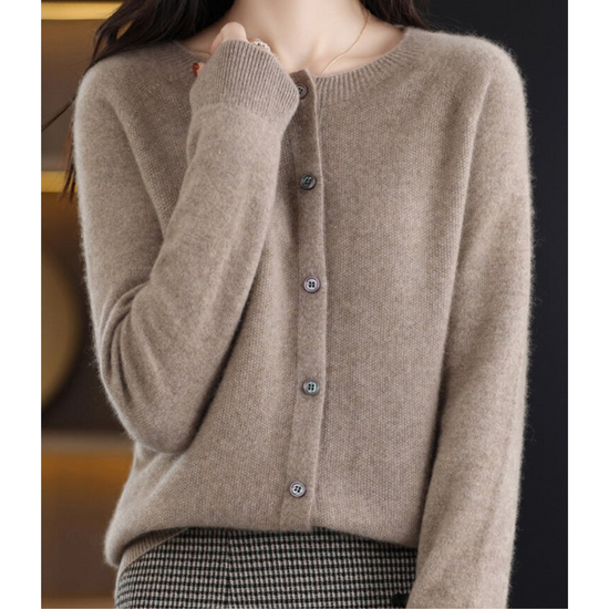 Elyra | Women's Cardigan Cable Knit Texture