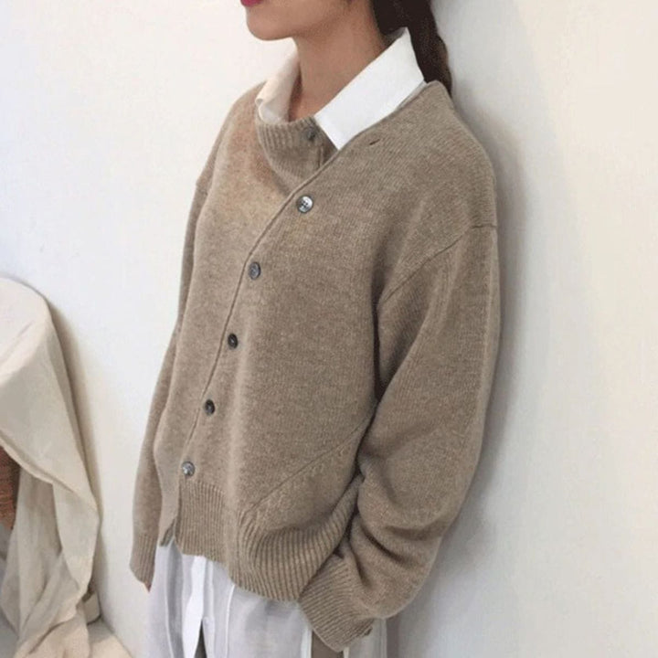 Helena | Women's Cardigan Soft Button Silhouette